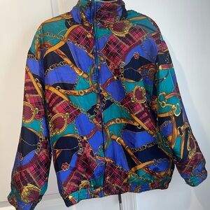 Avon Multicolor Silk Jacket - VINTAGE 90s
